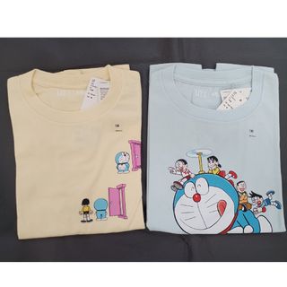 ユニクロ(UNIQLO)の【新品】ユニクロ キッズ ドラえもん 半袖 Tシャツ 130  2枚  男の子(Tシャツ/カットソー)