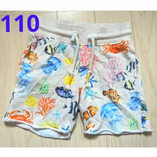 エイチアンドエム(H&M)の１１０★Ｈ＆Ｍ★魚柄ショートパンツ★綿１００％★(パンツ/スパッツ)