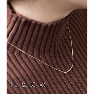 難あり●L&Co. K10 ダイヤモンド マイクロセッティング ネックレス(ネックレス)
