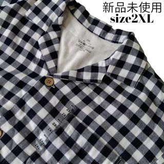 イオン(AEON)の新品/2XL/綿100% 2重ガーゼ メンズ パジャマ  長袖 上下セット(その他)