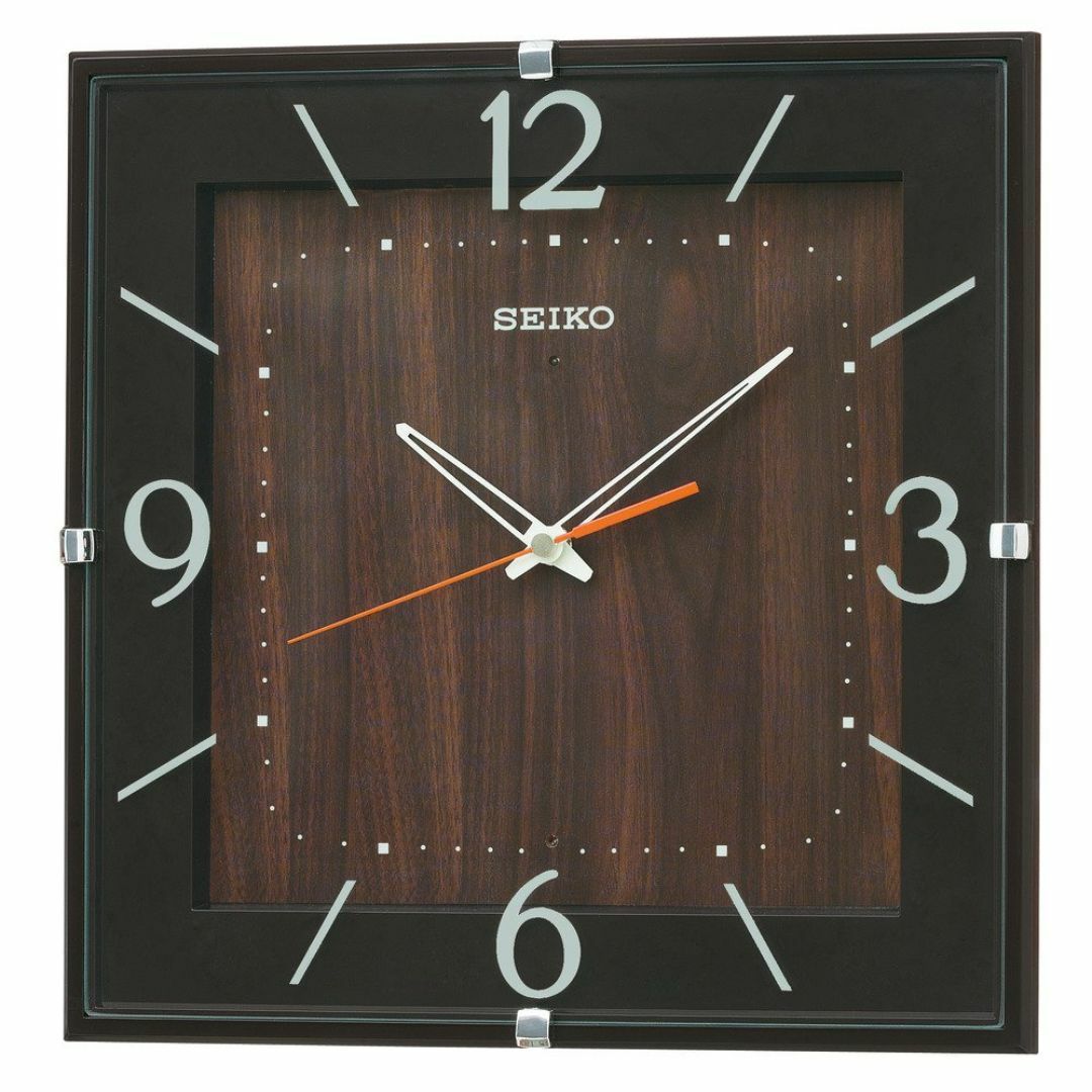 色:ブラウンセイコークロックSeiko Clock 掛け時計 ナチュラル 電 インテリア/住まい/日用品のインテリア小物(置時計)の商品写真