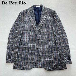 【高級】DePetrillo デペトリロ グレンチェック テーラードジャケット(テーラードジャケット)