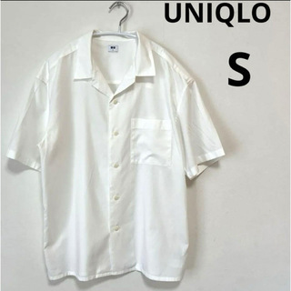 ユニクロ(UNIQLO)のUNIQLO リネンブレンドオープンカラーシャツ（半袖）(Tシャツ/カットソー(半袖/袖なし))