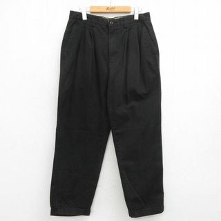 ギャップ(GAP)のW32★古着 ギャップ GAP パンツ メンズ 00年代 00s コットン 黒 ブラック 24may08 中古 ボトムス ロング(ワークパンツ/カーゴパンツ)