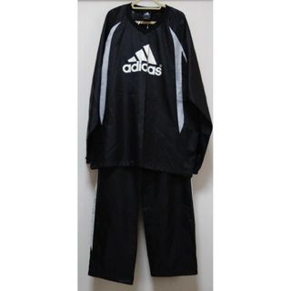 アディダス(adidas)のアディダス adidas 黒ナイロン セットアップ ピステ ウインドブレーカー(その他)