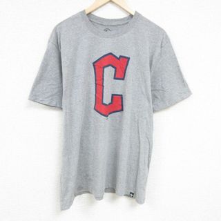 XL★古着 半袖 Tシャツ メンズ MLB シカゴカブス 大きいサイズ クルーネック グレー 霜降り メジャーリーグ ベースボール 野球 24may08 中古(Tシャツ/カットソー(半袖/袖なし))