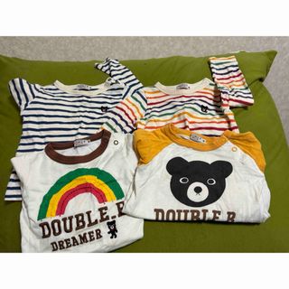 ダブルビー(DOUBLE.B)のダブルビー90サイズ　長袖4枚(Tシャツ/カットソー)