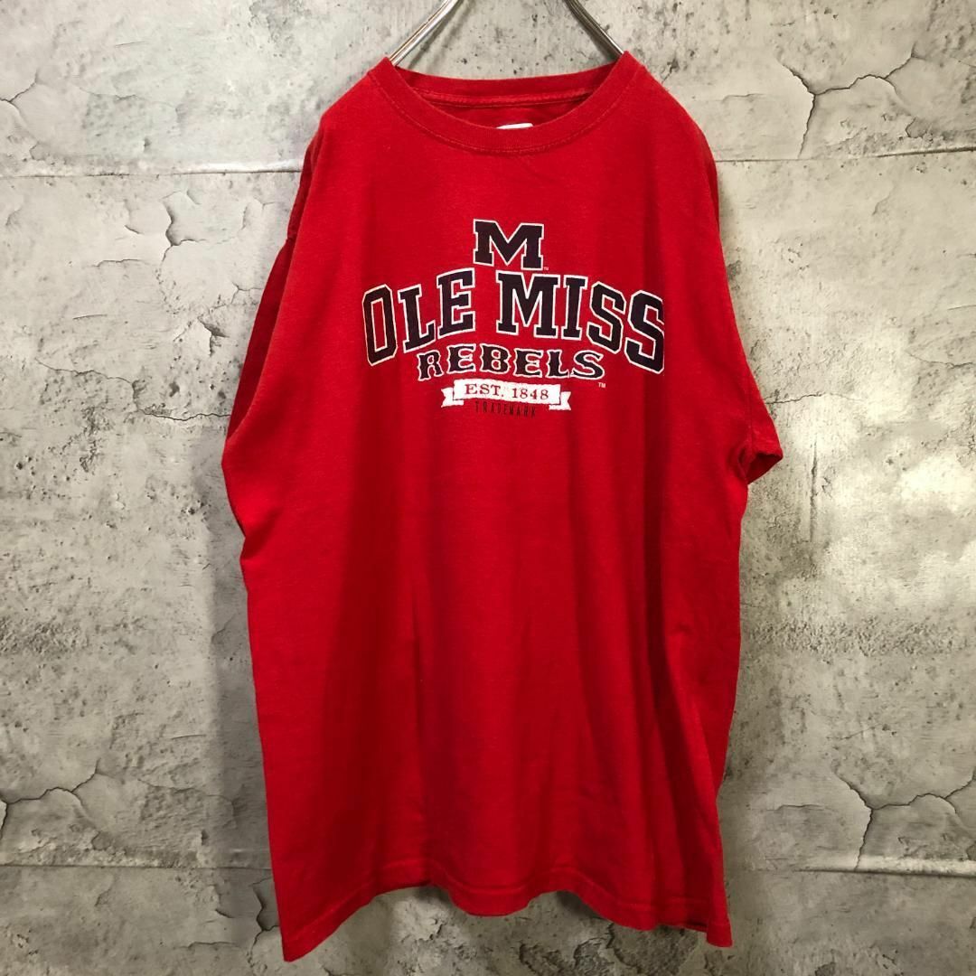 OLE MISS カレッジロゴ フットボール USA輸入 Tシャツ メンズのトップス(Tシャツ/カットソー(半袖/袖なし))の商品写真