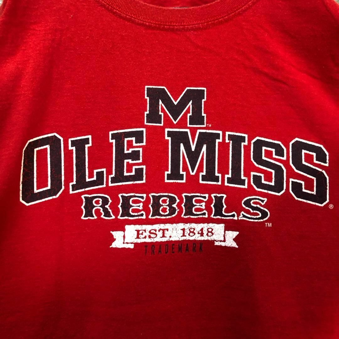 OLE MISS カレッジロゴ フットボール USA輸入 Tシャツ メンズのトップス(Tシャツ/カットソー(半袖/袖なし))の商品写真