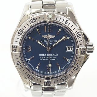 TAG Heuer - BREITLING ブライトリング レディース腕時計 コルトオーシャンヌ A77350 ブルー文字盤 クォーツ 仕上げ済【中古】