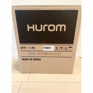 【新品・未開封】ヒューロム H310A スロージューサー ホワイト　hurom(ジューサー/ミキサー)