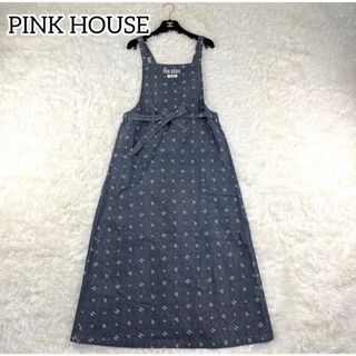 ピンクハウス(PINK HOUSE)のピンクハウス　デニムワンピース　キャミ　ジャンパースカート　エプロン　ロング　夏(ロングスカート)