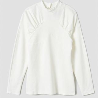 クラネ(CLANE)の【美品】teloplan Natchya Top /white テーロプラン(カットソー(長袖/七分))