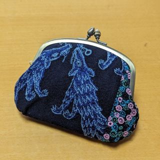 ミナペルホネン ハンドメイド 親子がま口 wolf&skyful&lolo