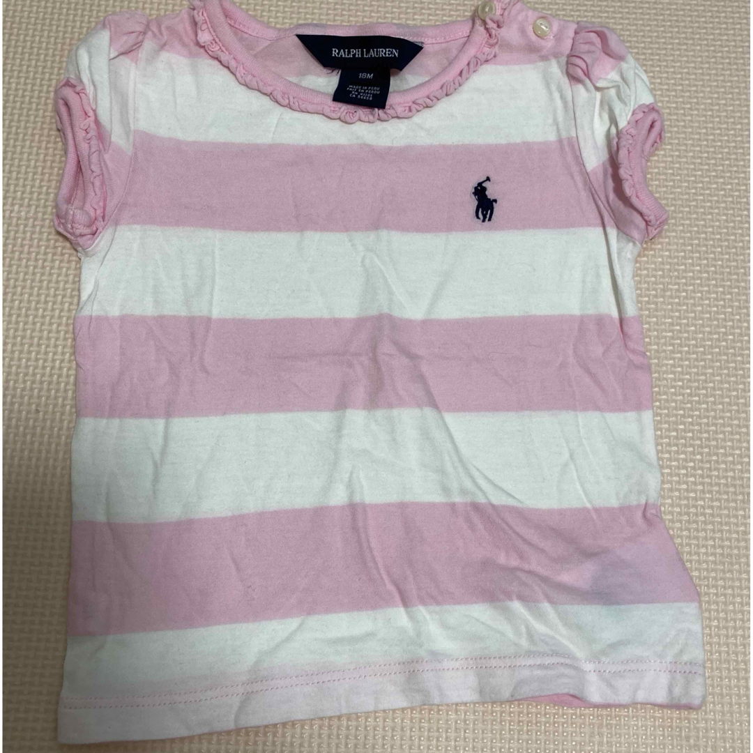 Ralph Lauren(ラルフローレン)のラルフローレン  ピンク色　Tシャツ　18M キッズ/ベビー/マタニティのベビー服(~85cm)(Ｔシャツ)の商品写真