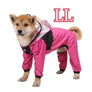 犬用　レインコート　防水　フード付き　雨具(犬)