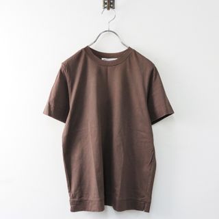 オンワード樫山 23区 【洗える】Suvin Cotton Tシャツ 38/ブラウン トップス【2400013857369】(Tシャツ(半袖/袖なし))