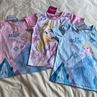 Disney - ディズニープリンセス　半袖Tシャツ　110 アナ雪　ラプンツェル　エルサ