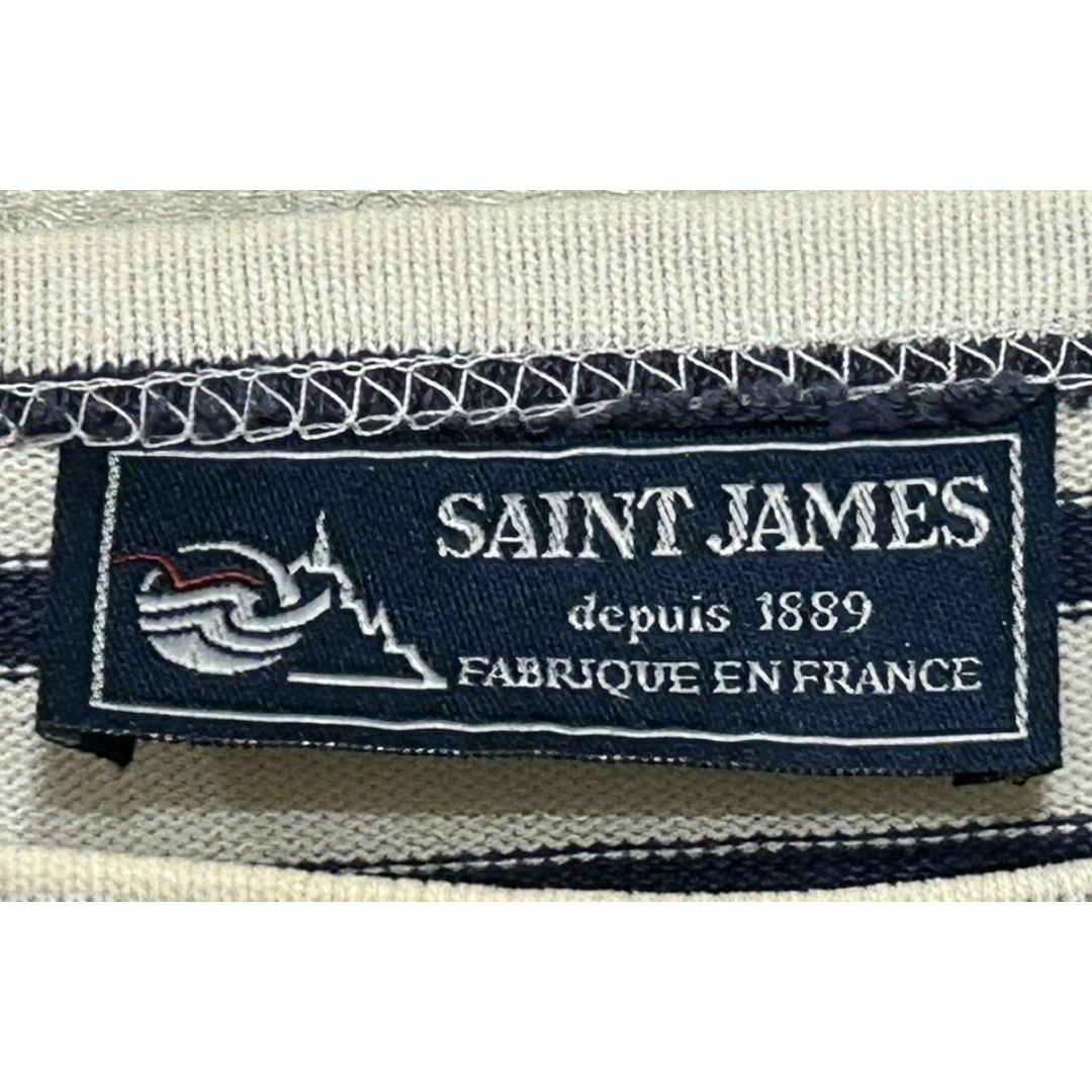 SAINT JAMES(セントジェームス)の＊セントジェームス ボーダー バスクシャツ ボートネック カットソー M メンズのトップス(Tシャツ/カットソー(七分/長袖))の商品写真