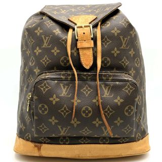 ルイヴィトン(LOUIS VUITTON)の【ベタ無し】ルイ・ヴィトン M51135 モンスリGM リュックサック デイパック バックパック ブラウン モノグラム レディース LOUIS VUITTON【中古】(リュック/バックパック)