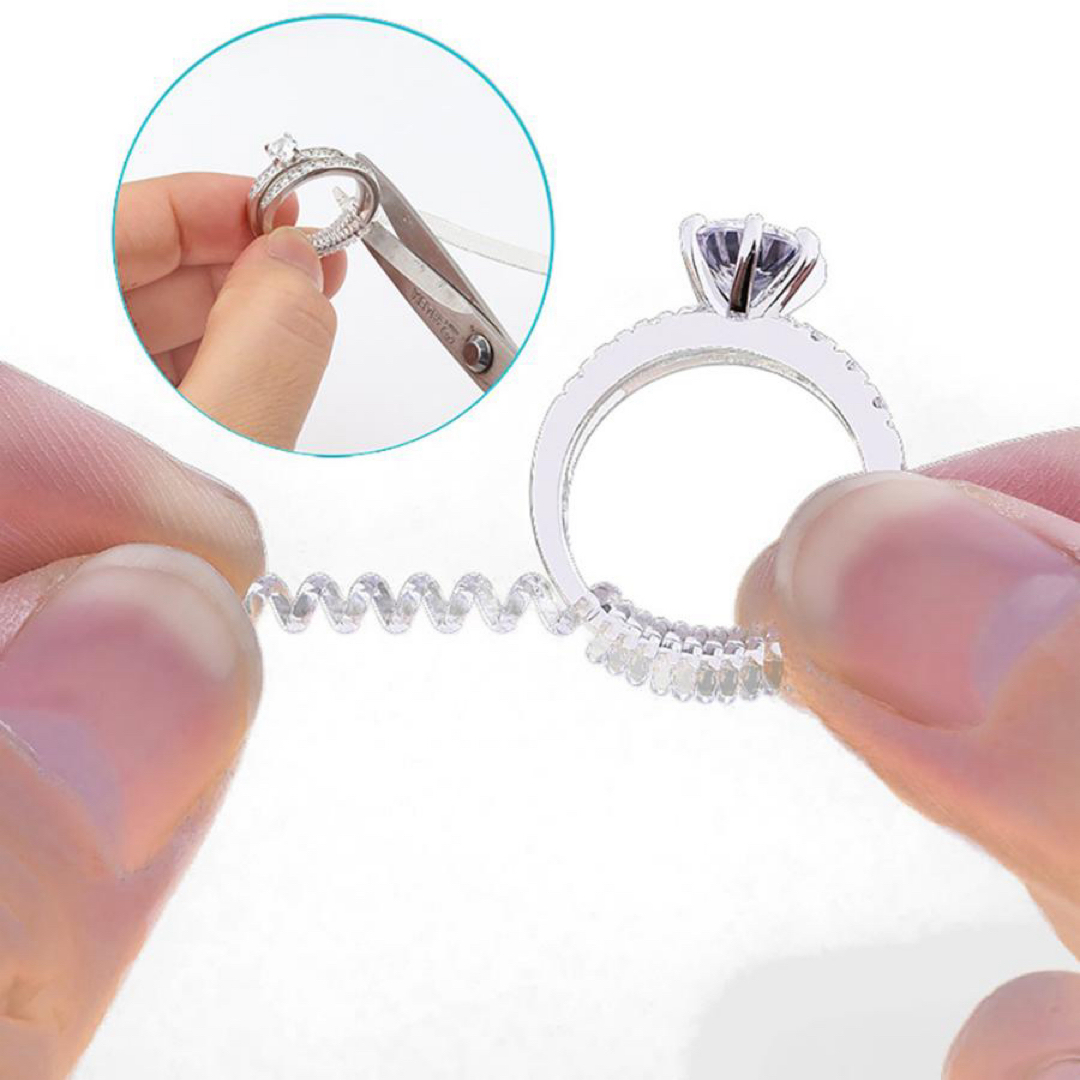 指輪サイズ調節 リングアジャスター ring adjuster リングストッパー レディースのアクセサリー(その他)の商品写真
