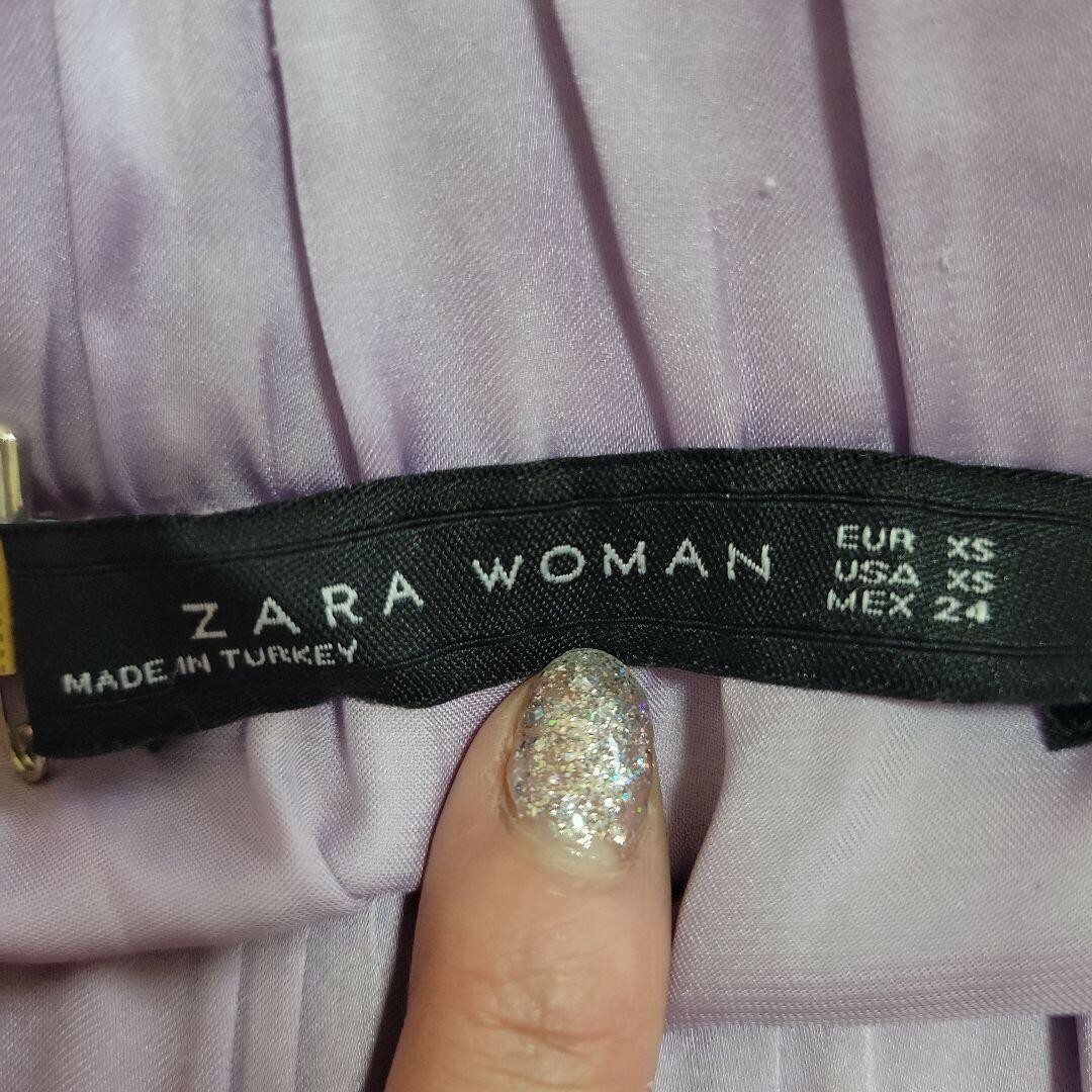 ♥️クリーニング済♥️美品♥️【ZARA WOMAN】xsパープルマーメイド レディースのスカート(ロングスカート)の商品写真