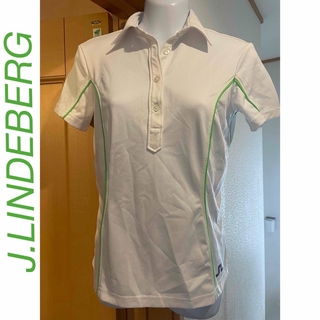 ジェイリンドバーグ(J.LINDEBERG)のリンドバーグ　レディースゴルフウェア　夏物　半袖シャツ　ポロシャツ　トップス美品(ウエア)