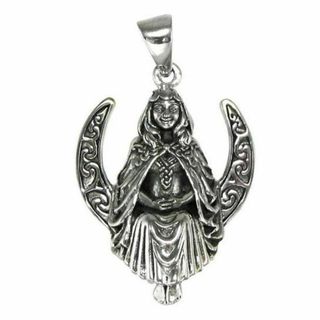 MM: Silver Seated Moon Goddess Pendant(ネックレス)