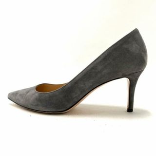 ジャンヴィットロッシ(Gianvito Rossi)のGianvito Rossi(ジャンヴィト・ロッシ) パンプス 38　1/2 レディース - ダークグレー スエード(ハイヒール/パンプス)