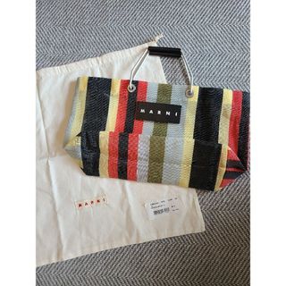 マルニ(Marni)のマルニストライプバッグ　ミニサイズ(トートバッグ)