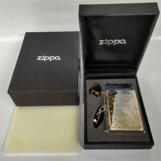 ジッポー(ZIPPO)の【未使用】 Zippo ライター（シルバー＆ゴールド仕上げ）・アクセサリーセット(タバコグッズ)