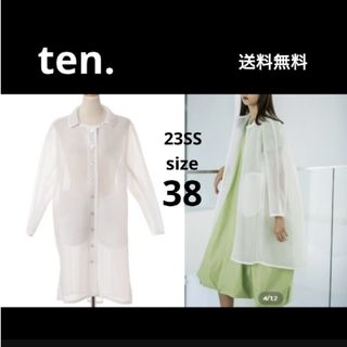 テン(TEN.)の美品 テン ten. 23SS オーバーブラウスジャケット オーガンジー(シャツ/ブラウス(長袖/七分))