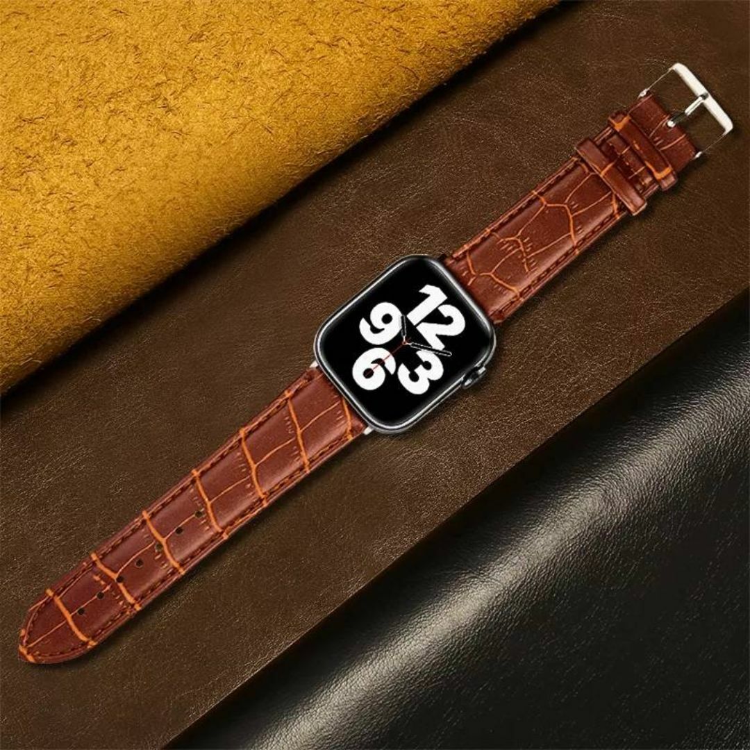 Apple Watch 革バンド 茶色 40mm対応 メンズの時計(金属ベルト)の商品写真