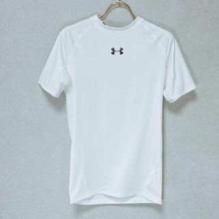 アンダーアーマー(UNDER ARMOUR)のアンダーアーマー 半袖 Ｔシャツ ストレッチ ロゴ トレーニング ホワイト 白(Tシャツ(半袖/袖なし))