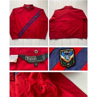 ポロラルフローレン(POLO RALPH LAUREN)の80s POLO ラルフローレン UNI CREST ジャケット VTG XL(ブルゾン)