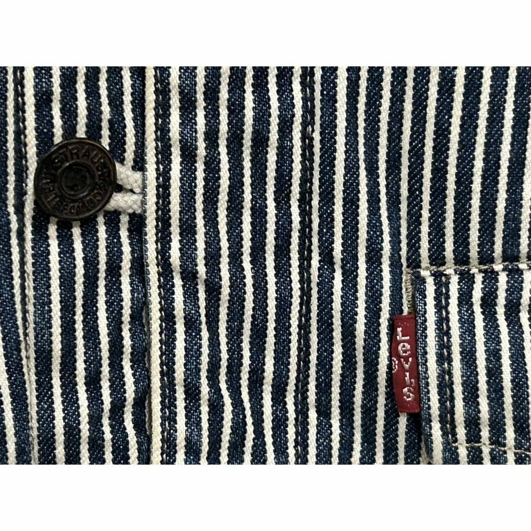 Levi's(リーバイス)の＊リーバイス Levi's 裏キルティング ヒッコリー デニムベスト M メンズのトップス(ベスト)の商品写真