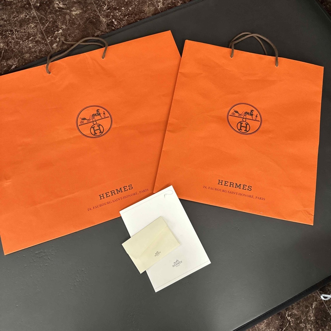 Hermes(エルメス)のHERMES エルメス ショッパー 特大＆大 2枚セット レディースのバッグ(ショップ袋)の商品写真