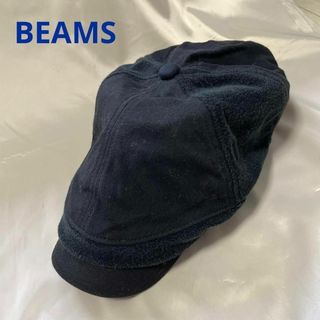 ビームス(BEAMS)のBEAMS 黒 キャスケット 帽子 レディース(キャスケット)