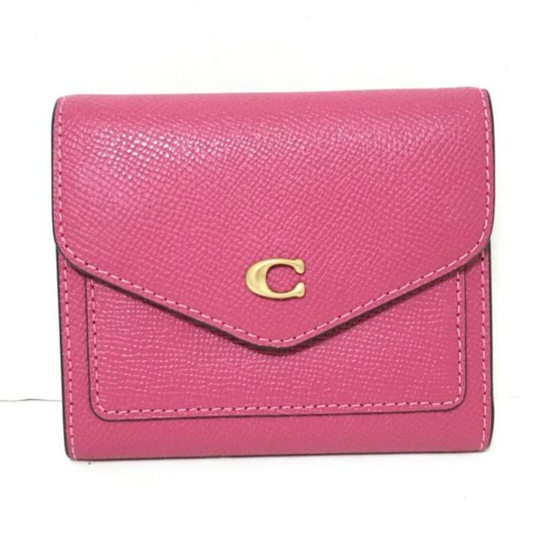 COACH(コーチ)のCOACH(コーチ) 3つ折り財布美品  ウィン スモール ウォレット C2328 ボルドー レザー レディースのファッション小物(財布)の商品写真