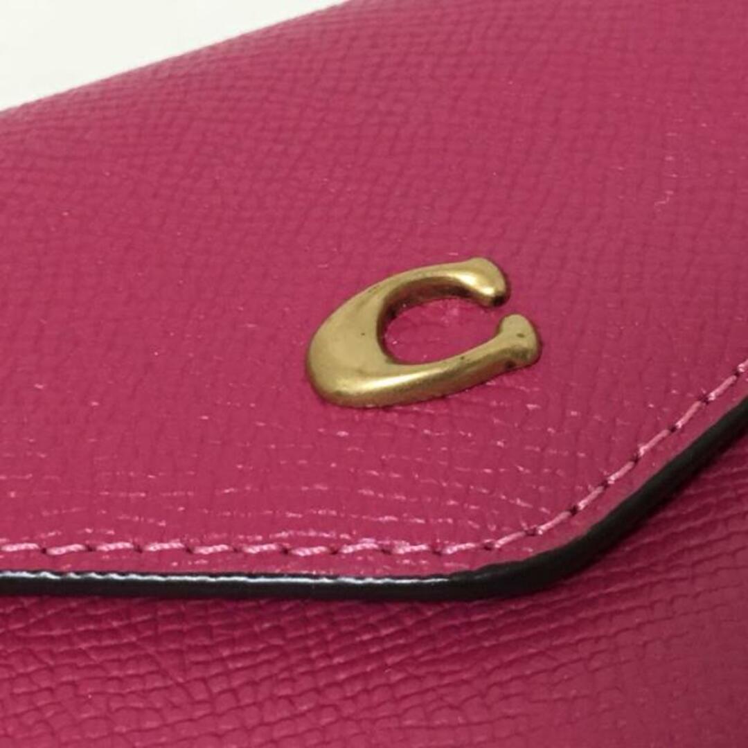 COACH(コーチ)のCOACH(コーチ) 3つ折り財布美品  ウィン スモール ウォレット C2328 ボルドー レザー レディースのファッション小物(財布)の商品写真