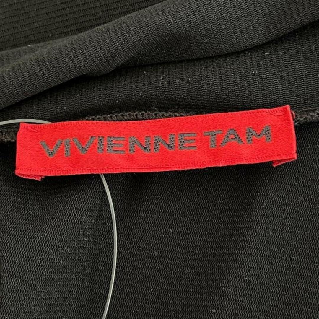 VIVIENNE TAM(ヴィヴィアンタム)のVIVIENNE TAM(ヴィヴィアンタム) 長袖シャツブラウス サイズ1 S レディース美品  - 黒×ライトブルー×マルチ レディースのトップス(シャツ/ブラウス(長袖/七分))の商品写真