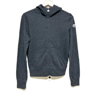 MONCLER - MONCLER(モンクレール) パーカー サイズXS レディース MAGLIA CARDIGAN ダークグレー 長袖/ジップアップ