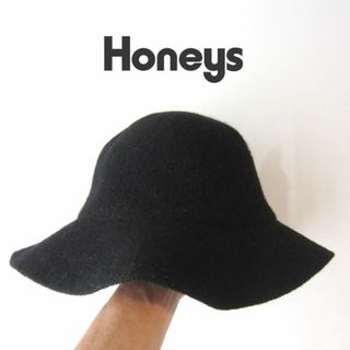 HONEYS - 美品　Honeys／ハニーズ★　ウール混　バケットハット　黒