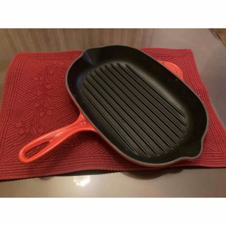 ルクルーゼ(LE CREUSET)のル・クルーゼ　オーバルスキレットグリル32(鍋/フライパン)