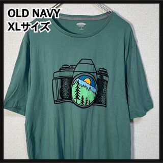 【オールドネイビー】半袖Tシャツ　カメラ　アウトドア　キャンプ　グリーン29