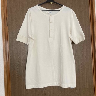 Merz b.Schwanen ヘンリーネック Tシャツ 半袖 カットソー(Tシャツ/カットソー(半袖/袖なし))