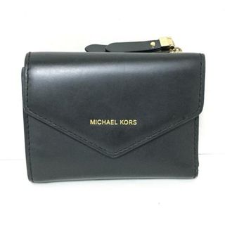 マイケルコース(Michael Kors)のMICHAEL KORS(マイケルコース) 3つ折り財布 - 32S8GZLD5L 黒 レザー(財布)