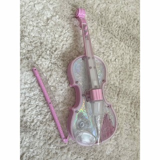 ディズニー　バイオリン　ピンク(楽器のおもちゃ)