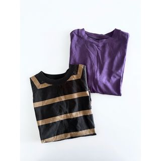 ジーユー(GU)のGU & UNIQLO 🎽Tシャツ2枚SET (Tシャツ/カットソー)