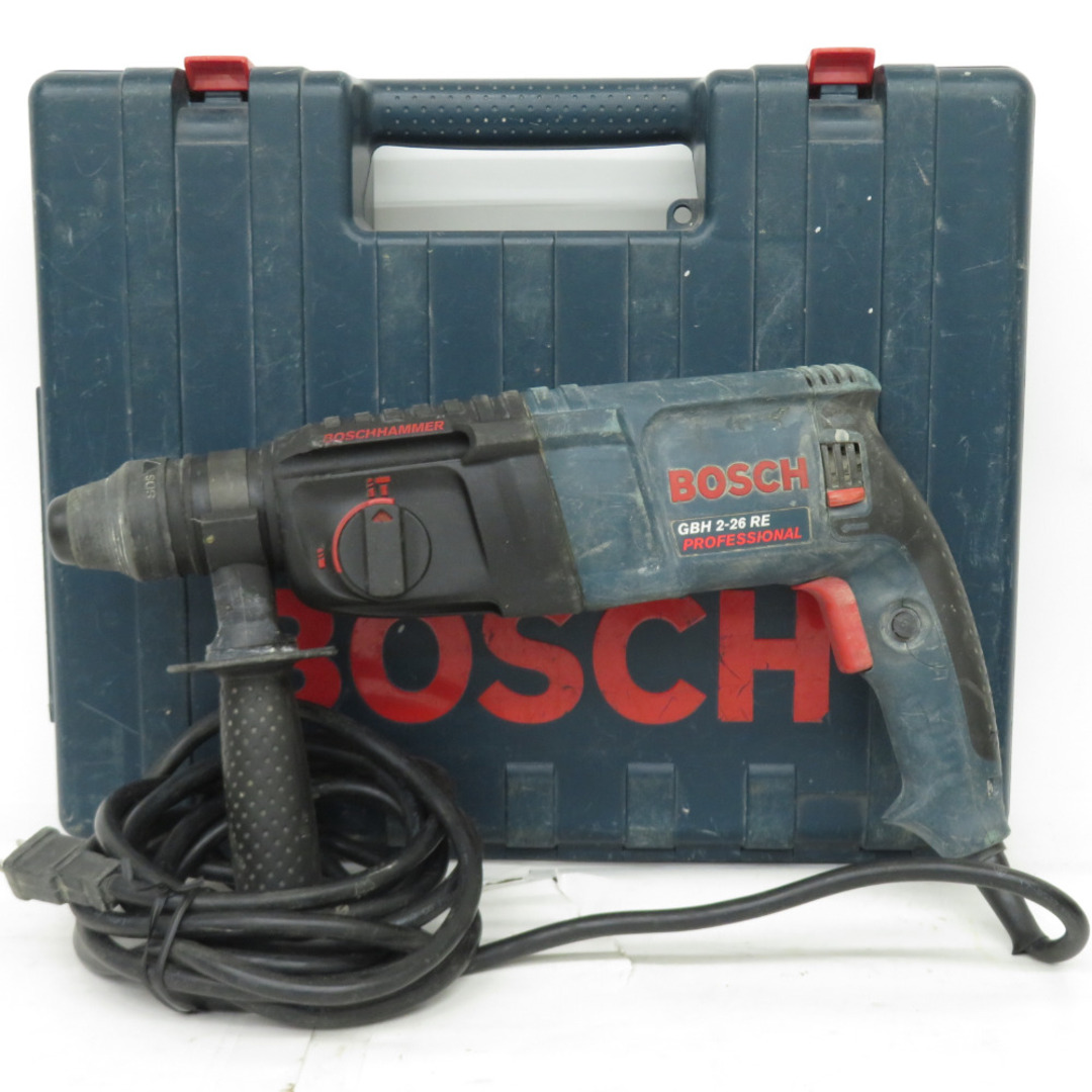 BOSCH(ボッシュ)のBOSCH ボッシュ 100V 26mm ハンマドリル SDSプラス ケース付 GBH2-26DE 中古 自動車/バイクのバイク(工具)の商品写真